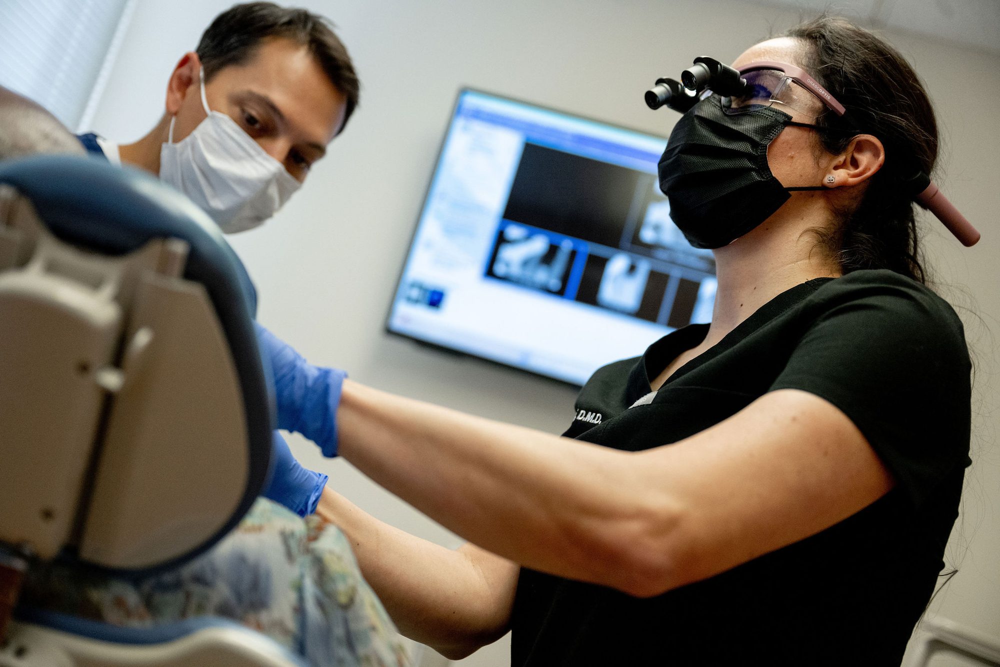 Close-up of a custom oral appliance for sleep apnea