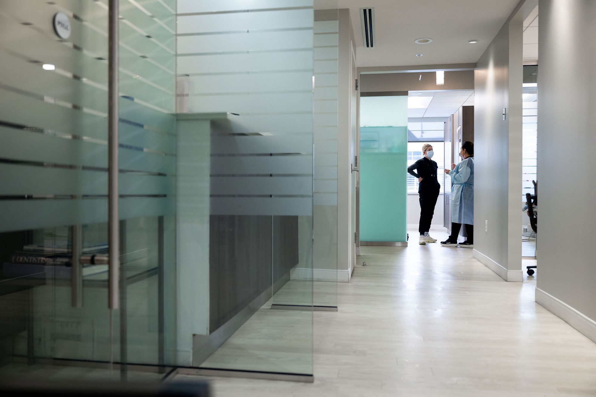 Washington DC dental office hallway