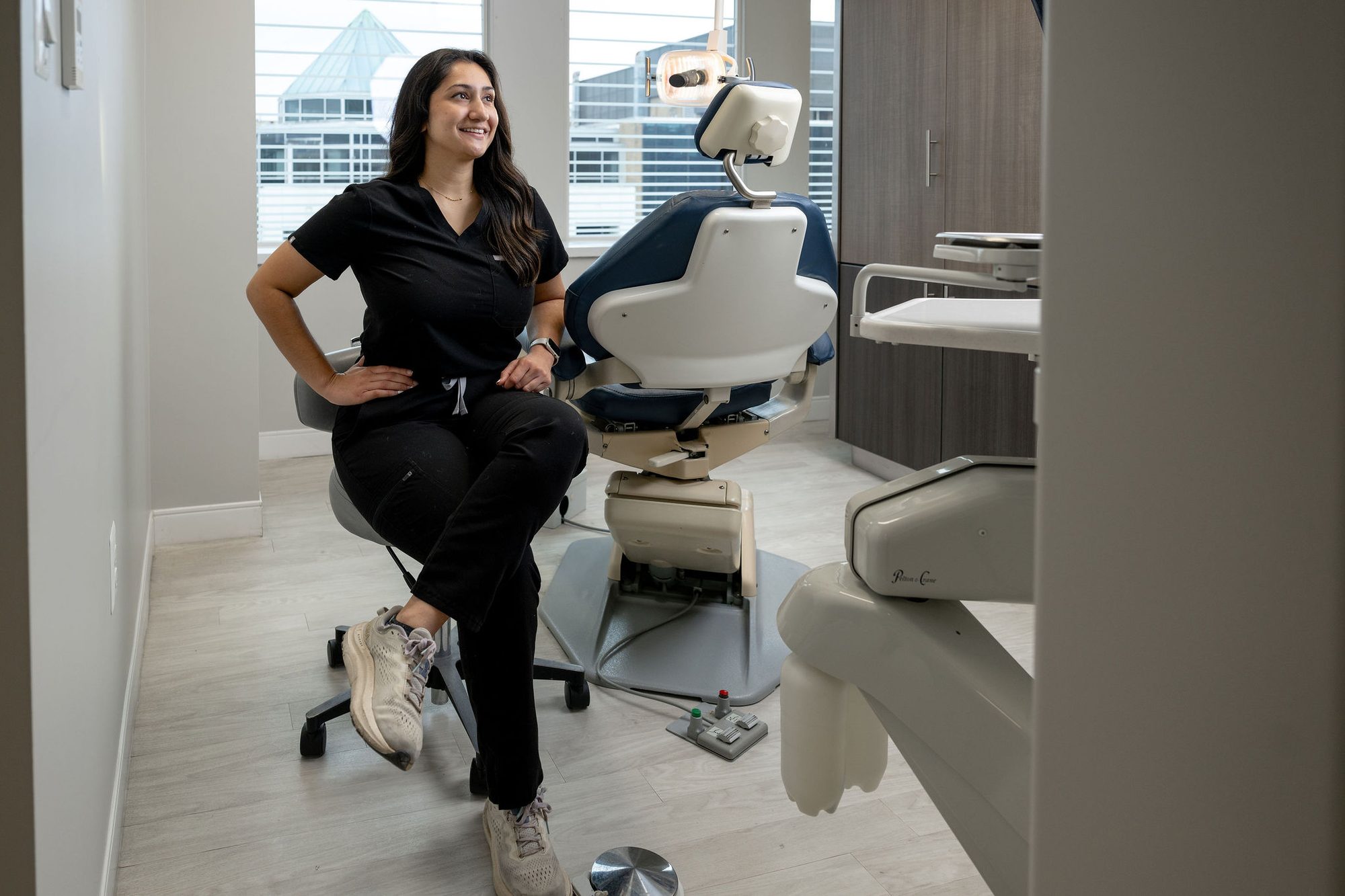Calm, candid moment in a Dental Serenity operatory