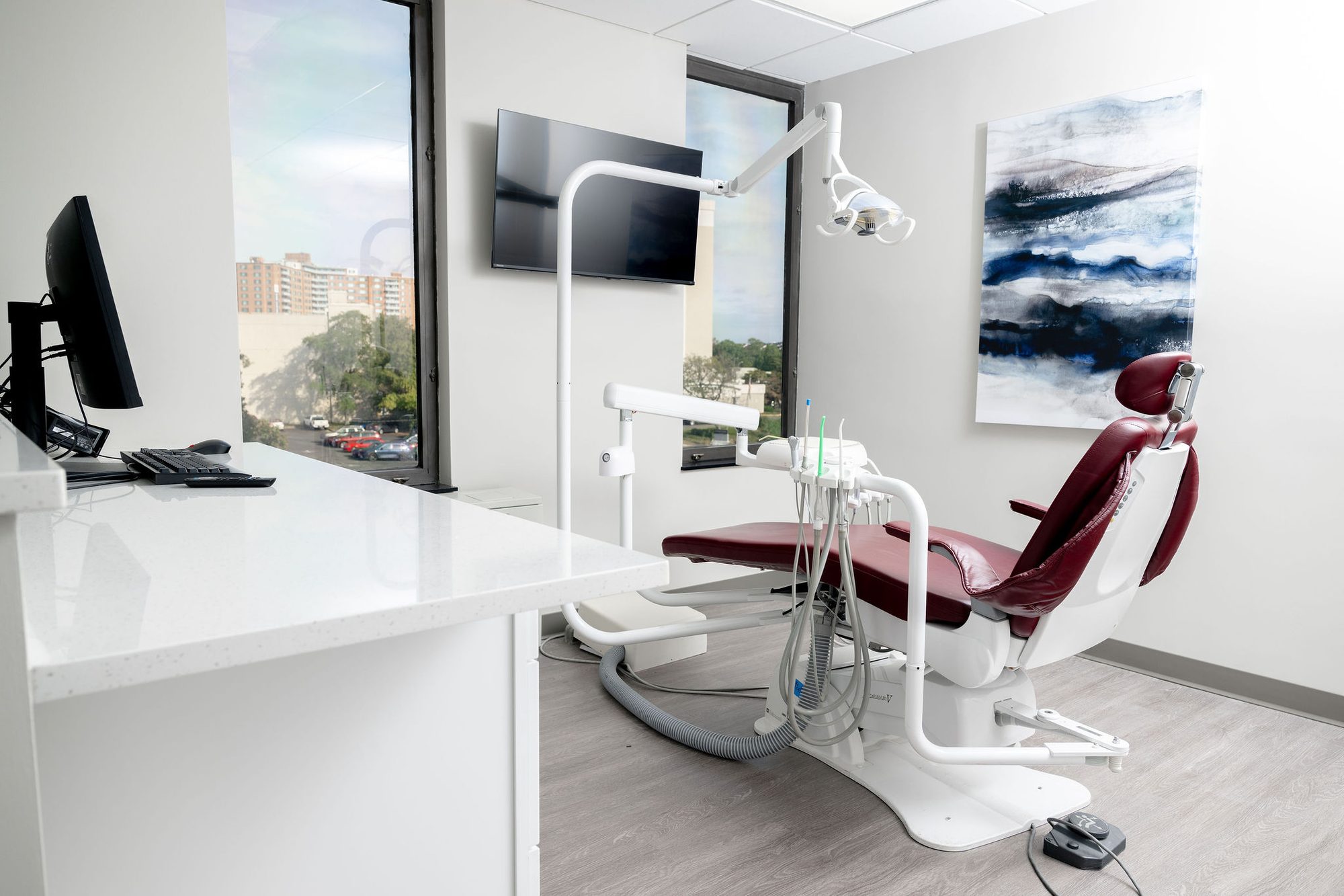 Operatory setup used for mini dental implant placement